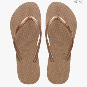 NWT!!! ROSE GOLD HAVAIANAS!! Size 39/40